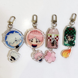 Llaveros acrílicos bonitos de anime personalizados, llaveros de té de burbujas, sin molde - Product Image 2