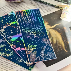 Custom Personalized Printed logo Laser Silver Gold Foil Holographic <strong>Bookmarks</strong> - Product Image 6