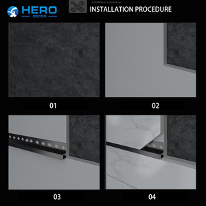 Perfil Decorativo de Aluminio para Esquinas de Azulejos, Protector de Bordes, Impermeable, Personalizable, Forma Cuadrada, Sitio <span class=keywords><strong>Web</strong></span> de Compras Hero - Product Image 6