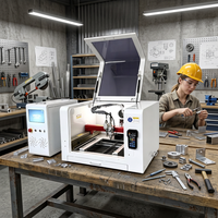 Máquina de Corte Láser CNC Mini 4040 de 1200W para Pequeñas Fábricas, con Servo Leadshine 57, Enfoque Automático y Procesamiento de Alta Precisión