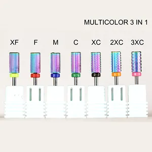 Brocas de carburo de cerámica de alta calidad, cortador de fresado para taladro eléctrico, máquina de manicura