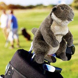 Housse de tête de driver de golf en peluche motif écureuil amusant, best-seller - Product Image 3