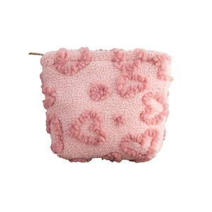 Chất Lượng Cao Du Lịch Xách Tay Mỹ Phẩm Pouch Trường Hợp ABS Ins Phong Cách Trái Tim Túi Dây Kéo Dễ Thương Trang Điểm Tổ Chức Đồng Xu Ví Ngọt Ngào Sang Trọng - Product Image 5