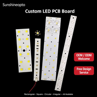 Usine de fabrication de PCB et de PCBA, plaque LED en aluminium sur mesure, couleur blanche, 2835smd 3030smd 3535smd 5050smd