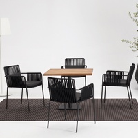 Ensemble de canapés d'extérieur en alliage d'aluminium nordique pour hôtel, bar, comptoir, balcon, cour - 6 places, mobilier de patio imperméable
