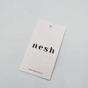 Luxury Fashion Paper Hang Tag Garment Accessories Apparel Label Custom Hangtag With Printing Logo