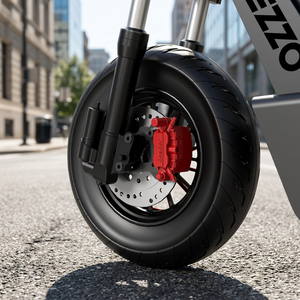 Roue avant de scooter électrique en aluminium F8 avec frein à disque, roulement à billes, pneu durable de 100 mm de largeur - Product Image 2