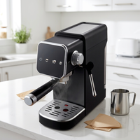 Station à café électrique compacte AZ-EM1514 – Machine à expresso tactile de luxe semi-automatique pour la maison et l'hôtel