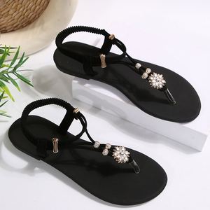 2026 New Arrival European American Plus Size Ladies <b>Sandals</b> Fairy <b>Flat</b> Design Non Slip Soft Sole Fashion Comfort Daily Wear - Product Image 3
