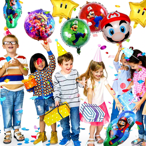 Nuevos Globos de Aluminio de Super Mario de BLN, <span class=keywords><strong>Luigi</strong></span>, Princesa Peach, Estrella, Hongo, Decoración para Fiestas de Cumpleaños Infantiles, Artículos para Baby Shower - Product Image 2