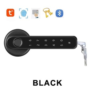 Cerradura Inteligente para Puerta Interior de Madera Tuya con Huella Dactilar y Contraseña, Pestillo Único, Carga USB, Llave Inteligente para Puerta Individual - Product Image 5