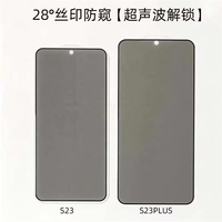 Pellicola Protettiva Privacy Anti-Spia con Sblocco Impronta Digitale in Vetro Temperato per Samsung Galaxy S26 S25 Ultra Plus