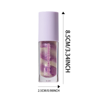 Gloss à lèvres végétalien hydratant teinté, changeant de couleur, personnalisable avec votre logo, enrichi en vitamine E, effet tourbillon, 5 teintes lumineuses