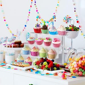 Trong suốt nhiều lớp Pop con số Acrylic Riser bước hiển thị đứng đồ trang sức Nước Hoa Lưu trữ Acrylic hiển thị đứng - Product Image 4