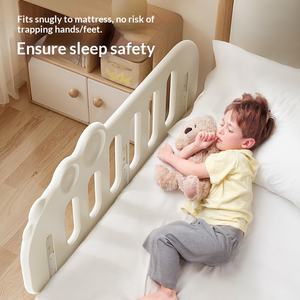 Barrière de <span class=keywords><strong>lit</strong></span> pour bébé - 4 hauteurs réglables, barrière de <span class=keywords><strong>lit</strong></span> <span class=keywords><strong>anti</strong></span>-<span class=keywords><strong>chute</strong></span> en HDPE sûre pour les tout-petits et les nourrissons - Product Image 5