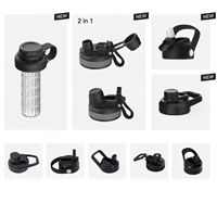 Nouvelle bouteille d'eau sport isotherme en acier inoxydable 304 de 32 oz avec infuseur à fruits, pour le camping, maintien thermique 12-24h