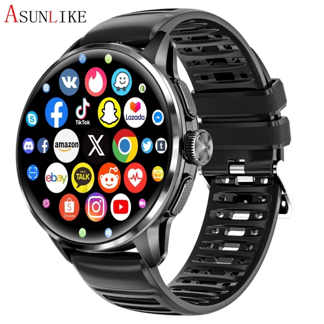 2026 H100 4G Smart Watch for Unisex AI Assistant SIM Card 32GB Memory with Camera Taking Picture Video AMOLED Screen BT Calling