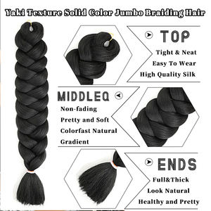 Trecce Sintetiche Jumbo ad Alta Temperatura per Donne, Estensioni per Capelli <span class=keywords><strong>Colorate</strong></span>, Stile Naturale, Box Twist a Trama Singola - Product Image 3