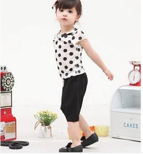 Ensembles de vêtements pour filles, manches courtes, motif Tables Chair Spot Design - Product Image 2