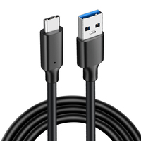 Câble USB 3.2 Type C court, transmission de données haute vitesse 10 Gbps, cordon de charge rapide 3A avec cuivre pur pour projection sur écran de voiture