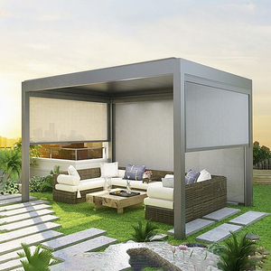 ستارة دوارة آلية مقاومة للرياح والماء للفناء والحديقة والشرفة للحماية من أشعة الشمس - Product Image 2