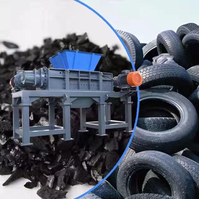 CE китайская фабрика измельчитель отходов резинового металла двухвальный измельчитель для переработки