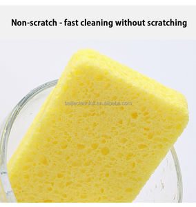 100% Spons Selulosa Alami Spons Pembersih Dapur Super Menyerap Air <span class=keywords><strong>Pink</strong></span> Spons Selulosa untuk Dapur Mencuci Piring - Product Image 5