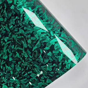 สติ๊กเกอร์ไวนิลติดรถยนต์แบบซุปเปอร์กลอส PET เลเซอร์ลายดอกไม้คาร์บอน ฟิล์มเปลี่ยนสีแบบไร้ฟองอากาศ - Product Image 4