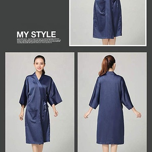 Kimono de Seda y Satén de Lujo <span class=keywords><strong>para</strong></span> Mujer, con Logotipo Personalizado, Color Sólido, Suave, <span class=keywords><strong>para</strong></span> Spa, Salón de Belleza, Peluquería - Product Image 5