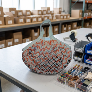Custom Logo Mesh Pouch <b>Bags</b> Wholesale Reusable <b>Net</b> Packaging <b>Bags</b> for Retail Brands - Product Image 1