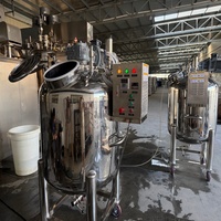 Ligne de production de savon liquide et de shampoing, homogénéisateur-mélangeur-pompe haute vitesse SUS316L, capacité 200L, pour applications chimiques et cosmétiques