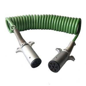 Conectores de Cableado para Remolque de 7 Pines y 12 V con Cables Retráctiles, Cableado Eléctrico de Iluminación, Conector Metálico ISO1185 - Product Image 2