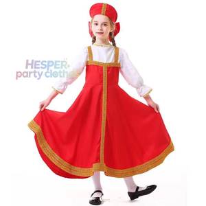 Disfraz de Halloween para Niña, Diseño Personalizado HP, Uniforme Rojo de la Selección Nacional Rusa, Ropa para Fiesta de Disfraces - Product Image 1