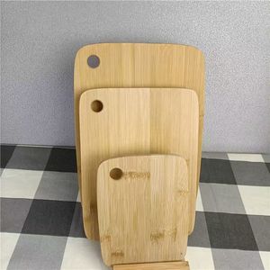 Bamboo Cutting Board <b>Set</b> Rectangle Multifunction Household Kitchen Chopping Block - Product Image 2