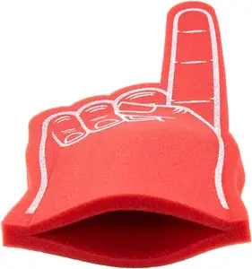 Happy Foam Finger Wir sind Nummer 1 Foam Hand Cheerleading Zubehör für Sport und Cheer School Team