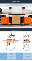 Doublure intérieure allongée haute performance NO. Scelleuse semi-automatique électrique à froid pour boîtes en carton de 1 à 12 emplacements pour boissons et marchandises
