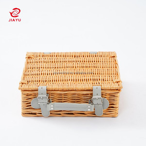 JY Panier de luxe en bois en <span class=keywords><strong>osier</strong></span> pour la nourriture et les cadeaux Eid Festival Boîte de <span class=keywords><strong>rangement</strong></span> pour costumes et valises - Product Image 3