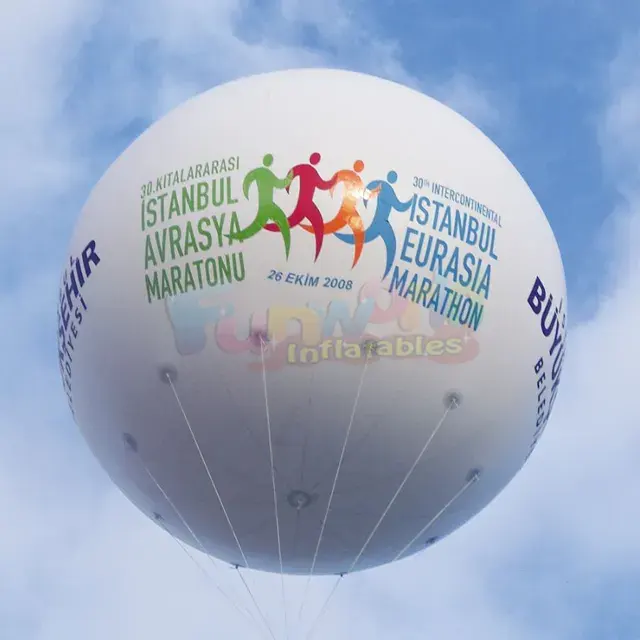 Globo grande personalizado de tela de PVC, globo publicitario de helio inflable gigante, con logotipo personalizado, precio barato