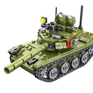 SEMBO BLOCK 324PCS Military Equipment 85 Main Battle Tank Models Building Blocks WW2 Army Weapon Vehicles for Children Boys Toy