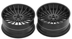 Rueda forjada de 3 piezas de estilo cóncavo grande negro mate de montaje inverso para <span class=keywords><strong>coche</strong></span> X6m <span class=keywords><strong>Hamann</strong></span> de cuerpo ancho - Product Image 4