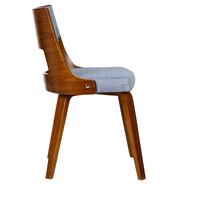 Chaises de salle à manger modernes en tissu velours avec accoudoirs