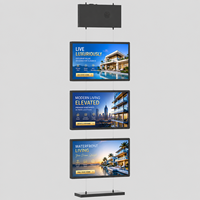 LCD Immobilien-Schilder 3x21,5 Zoll Dreifach-Bildschirm-Werbeset für Immobilienmarketing-Präsentation