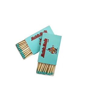 Customized Matchbox Home Matches Colorful Safety Matches Wholesale Pink Safety Wooden Stick Matchboxes
