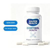 Capsules Équilibre Sain du Cortisol OEM Marque Privée Soutient la Réponse au Stress Équilibre Naturel du Corps Adultes