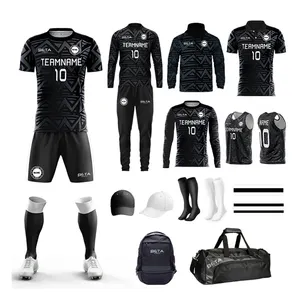 Conjunto de camiseta de fútbol para hombre personalizado gratis de Ciker modelo OEM ropa de fútbol chándal de fútbol camiseta ropa de equipo de fútbol