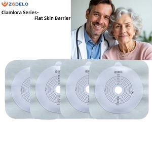 Base de Ostomia Descartável de Hidrocolóide Plano Autoadesivo Desenvolvido pela Zodelo Calmlore Series - Product Image 1