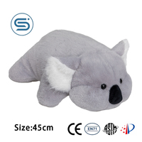 Bantal Plush Koala Hewan Isi Kapas PP Berkualitas Tinggi, Fungsional untuk Tidur, Cocok untuk Hadiah Natal