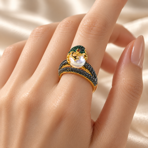 Bague en perles grenouille pour femme, motif animal, accessoire de doigt pour usage quotidien - Product Image 2