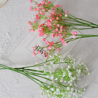 Bunga Baby Breath Buatan Berkualitas Tinggi, Buket Gypsophila Putih untuk Dekorasi Pernikahan, Bunga dengan Sentuhan Alami