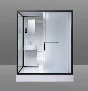 Cabina Doccia Moderna Scorrevole Rettangolare in Vetro Rivestito con Telaio Multifunzione Ecologica per Appartamenti - Product Image 2